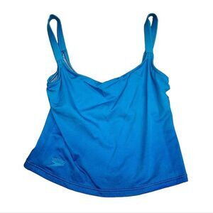 Speedo Blue Tankini Top Womens size 12 BEW WITH TAGS